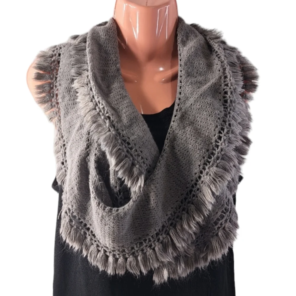 Infinity Women's Scarf Grey - Picture 1 of 10